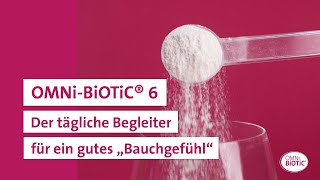 OMNiBiOTiC® 6  der tägliche Begleiter für ein gutes quotBauchgefühlquot [upl. by Gaul]