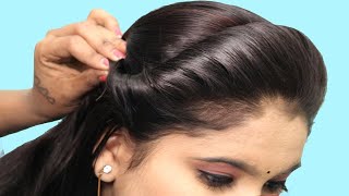 Quick and easy collegeparty hairstyle  Front hairstyle  Easy party hairstyle  hair style girls [upl. by Glenine]