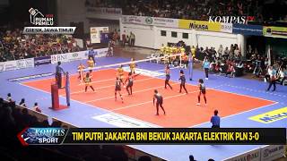 Proliga 20182019 Sidoarjo Aneka Gas Bungkam Jakarta Garuda 31 [upl. by Ita]