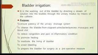 Bladder irrigation suprapubic catheter and Diversion [upl. by Novart]