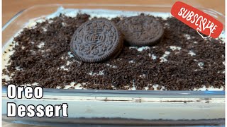 Oreo Dessert Recipe  No Bake Oreo Dessert [upl. by Emolas141]