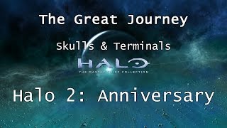 Halo MCC Halo 2 Anniversary  Skulls amp Terminals  Mission 14  The Great Journey  Collectibles [upl. by Anaidni]