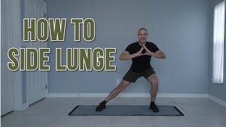 HOW TO FOR BEGINNERSHOW TO DO SIDE LUNGESHOW TO SIDE LUNGE EXERCISE [upl. by Attebasile]