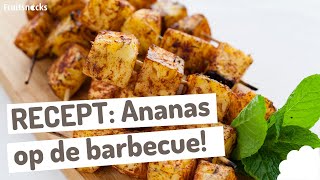 RECEPT  Ananas op de barbecue met munt en Limoncello [upl. by Schlenger678]