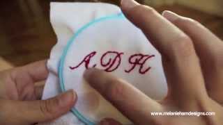 How to hand embroider a monogram [upl. by Collbaith385]