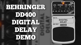 Behringer DD400 Digital Delay Demo Including Mono Stereo and Hold Functions [upl. by Halford]