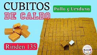 🔴Como hacer CUBITOS de CALDO de Pollo y Verdura Caseros  RINDE 135 unidades [upl. by Jareen]