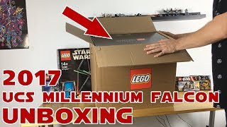 Unboxing LEGO Star Wars UCS Millennium Falcon 75192 ausgepackt [upl. by Pellikka]