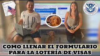 ✅✅✅TUTORIAL PARA LLENAR EL FORMULARIO DE 🙌 LA LOTERÍA DE VISAS 💥 Caso ecuatoriano 🇪🇨 💥 [upl. by Annaiv]