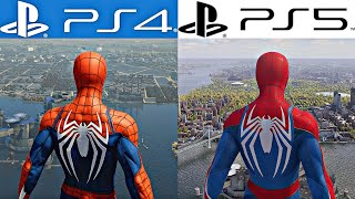 SpiderMan PS4 vs Spiderman 2 PS5 Character Comparison [upl. by Odrarej168]