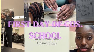 First day of Cosmetology school  Attending a Black owned Cosmetology School [upl. by Bartholomew]