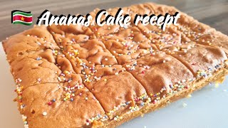 🇸🇷 Surinaamse ananas cake receptPineapple cakeEN subtitle [upl. by Miller]