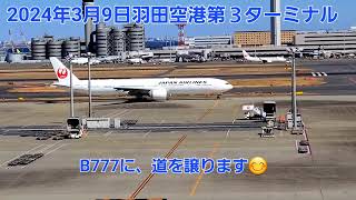 羽田空港第３ターミナル2024年3月9日😊羽田空港 [upl. by Neitsirk]