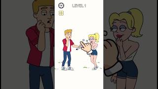 Draw story  funy game  level 1 😍😅 drawstory gameplay shorts [upl. by Kissel]