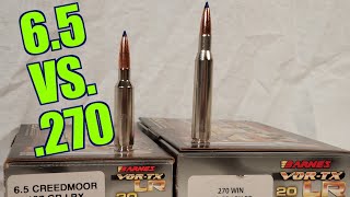 65 Creedmoor vs 270 Winchester Part 1 With Chukes Outdoor Adventures Barnes LRX [upl. by Kassia228]