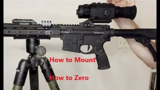 AGM Rattler V2 How to Mount and Zero your scope [upl. by Prior]