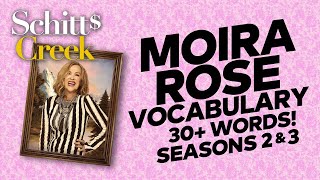 Moira Roses Vocabulary  Schitts Creek Seasons 2 amp 3 [upl. by Lanrev49]