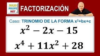 FACTORIZAR TRINOMIOS DE LA FORMA x²bxc Video 1 [upl. by Ennyrb]