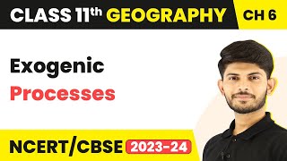 Exogenic Processes  Geomorphic Processes  Class 11 Geography [upl. by Ralston]