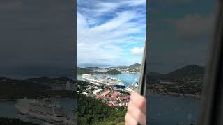 Riding the Skyride to Paradise Point in Charlotte Amalie St Thomas 02012024 [upl. by Nitaj455]