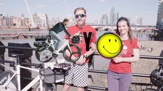 Travis amp Sigrids Charity Rides Pedalling for a Purpose with Clare Rogers amp London Cycling Campaign [upl. by Lednyc]