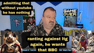 DsPadmitting that without youtube he has nothingranting against ltg again he wants that BBC [upl. by Accalia]