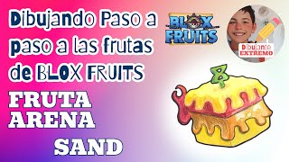 Cómo dibujar la Fruta ARENA de Blox Fruits  How to draw the SAND Fruit from Blox Fruits [upl. by Mohandis]