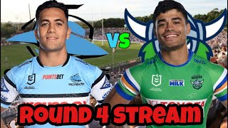 Cronulla Sharks vs Canberra Raiders Nrl 2024 Livestream Reaction [upl. by Reinert516]