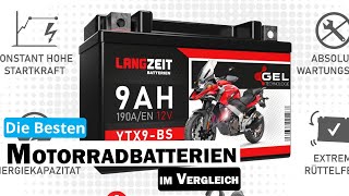 Besten Motorradbatterien im Vergleich  Top 5 Motorradbatterien Test [upl. by Eelrihs310]