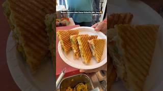 Paneer Sandwich With Cheese Grilled🥰youtubeshorts trending sandwich cheese streetfood veg [upl. by Lunt864]