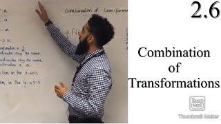 Edexcel A level Maths 26 Combination of Transformations [upl. by Toddie]