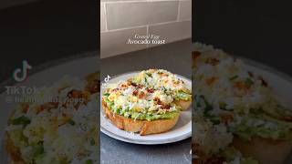 Grated Egg Avocado Toast 🤤 is such a fun and satisfying Breakfast keto ketodiet tiktokfood toast [upl. by Kobylak]