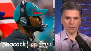 Colin shares his thoughts on Brian Flores NFL lawsuit talks Jim Harbaugh  NFL  THE HERD [upl. by Anatak]