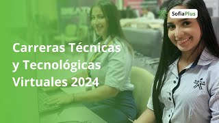 Inscripciones a Carreras Tecnicas y Tecnologicas Virtuales SENA 2024 [upl. by Roel]