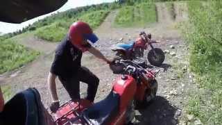 Rock Run 2015 ATC Trip 1985 Honda ATC 250ES Big Red 1984 Honda ATC 250R [upl. by Nwahsyar]