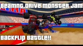 BeamNGDrive Monster Jam BeamNG Backflip Battle [upl. by Rases]