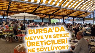 Bursada meyve ve sebze üreticileri ne söylüyor [upl. by Leuqim954]