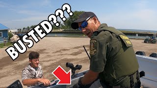 FISHING POLICE ON BOARD  BUSTED   LAKE ERIE FISHING [upl. by Herbert340]