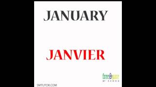 Months of the Year in French  French pronunciation 101 [upl. by Margarida617]