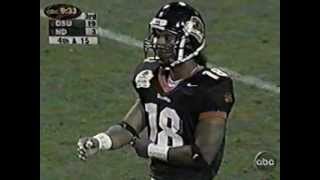 Oregon state vs Notre Dame 2001 Fiesta bowl highlights [upl. by Dannye609]