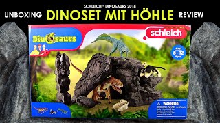 Schleich ® Dinosaurier  Dinoset mit Höhle 41461 Dinosaur Set with Cave  Unboxing amp Review German [upl. by Yeliw]