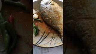 Shorts Whole Italian Orata fish fry।।Fish fry with peperoniCapsicum।।Simpleeasy way fry at home [upl. by Ardnat388]