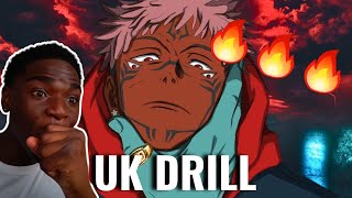 ANIME but its UK DRILL SUKUNA RAP King Of The Curses Jujutsu Kaisen UK Drill REACTION [upl. by Nylecyoj]