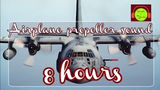 AIRPLANE PROPELLER SOUND EFFECT FOR SLEEPING  AC130 SOUND 🎧✈️😴 airplanesound 8hours whitenoise [upl. by Pogah475]