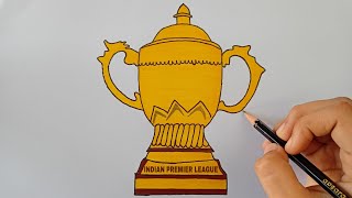 How to draw IPL Trophy IPL Trophy DrawingTrophy drawing IPL 2023 ipl trophy making ipl trophy [upl. by Merriam]