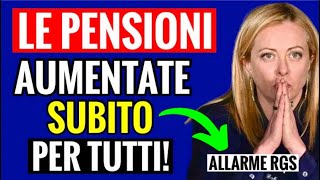 🔴 ULTIMORA quotLE PENSIONI AUMENTATE SUBITO PER TUTTIquot 👉🏻ALLARME SPESA POCHE CHANCES PER SETTMEBRE😅💸 [upl. by Lapo]