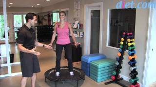 Rebounding MiniTrampoline Cardio Workout [upl. by Arabeila]