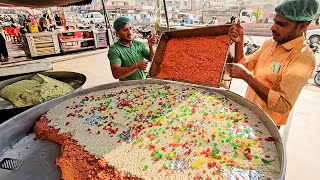 Gajar Ka Halwa Recipe  200 KG Carrot Halwa Prepared in Mega Kitchen  Delicious Gajar Halwa Making [upl. by Hui]