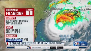 Hurricane Francien expected to make landfall today [upl. by Deidre]