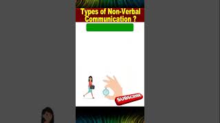 Types of Non Verbal Communication [upl. by Ralina]